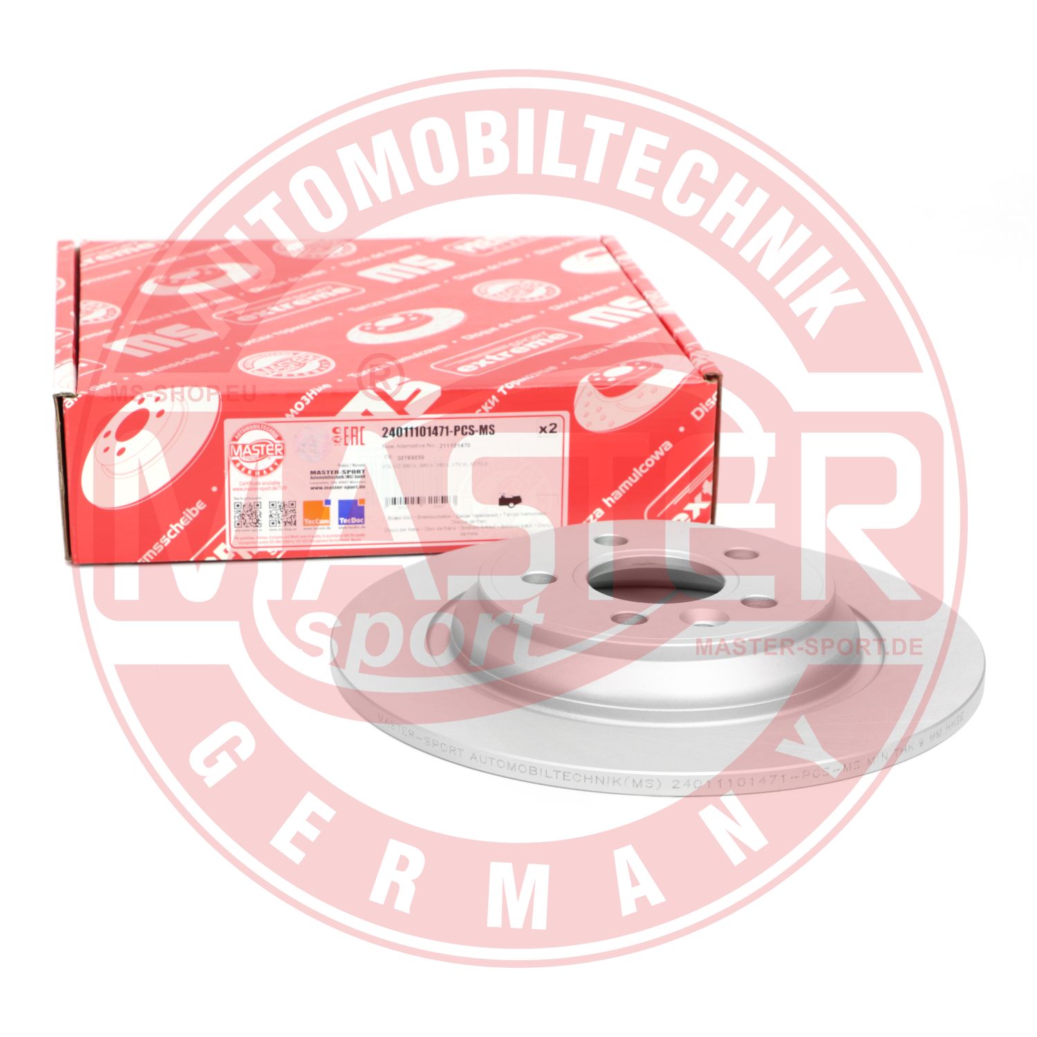 Brzdový kotúč MASTER-SPORT GERMANY